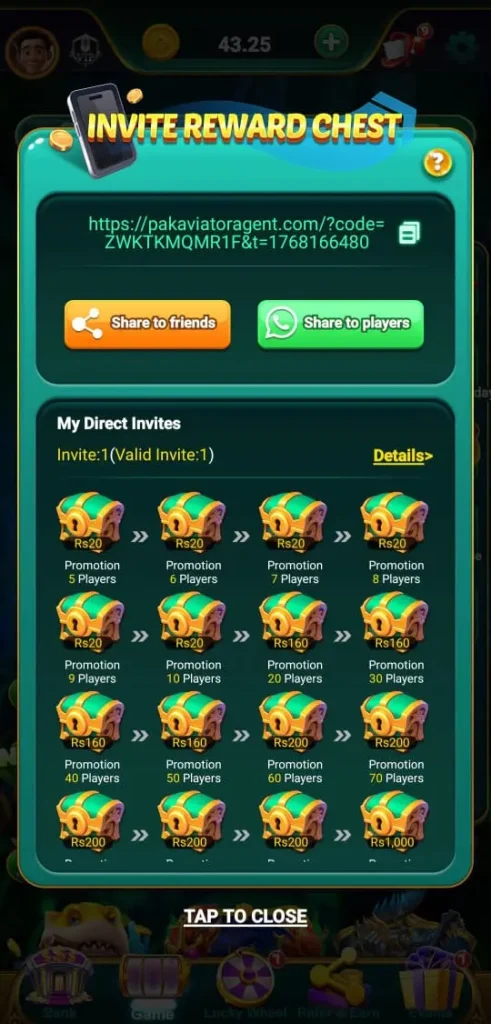 PAK AVIATOR Login